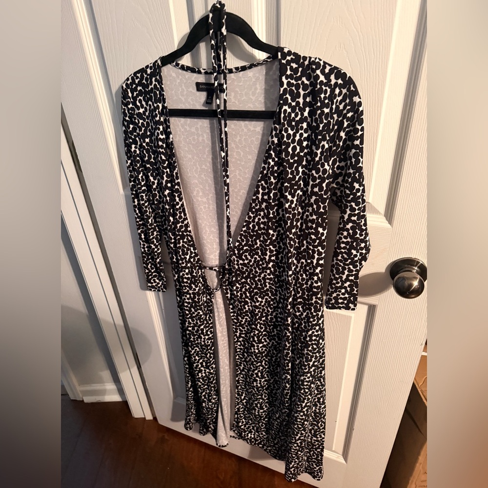 Banana Republic Monochrome Patterned Dress